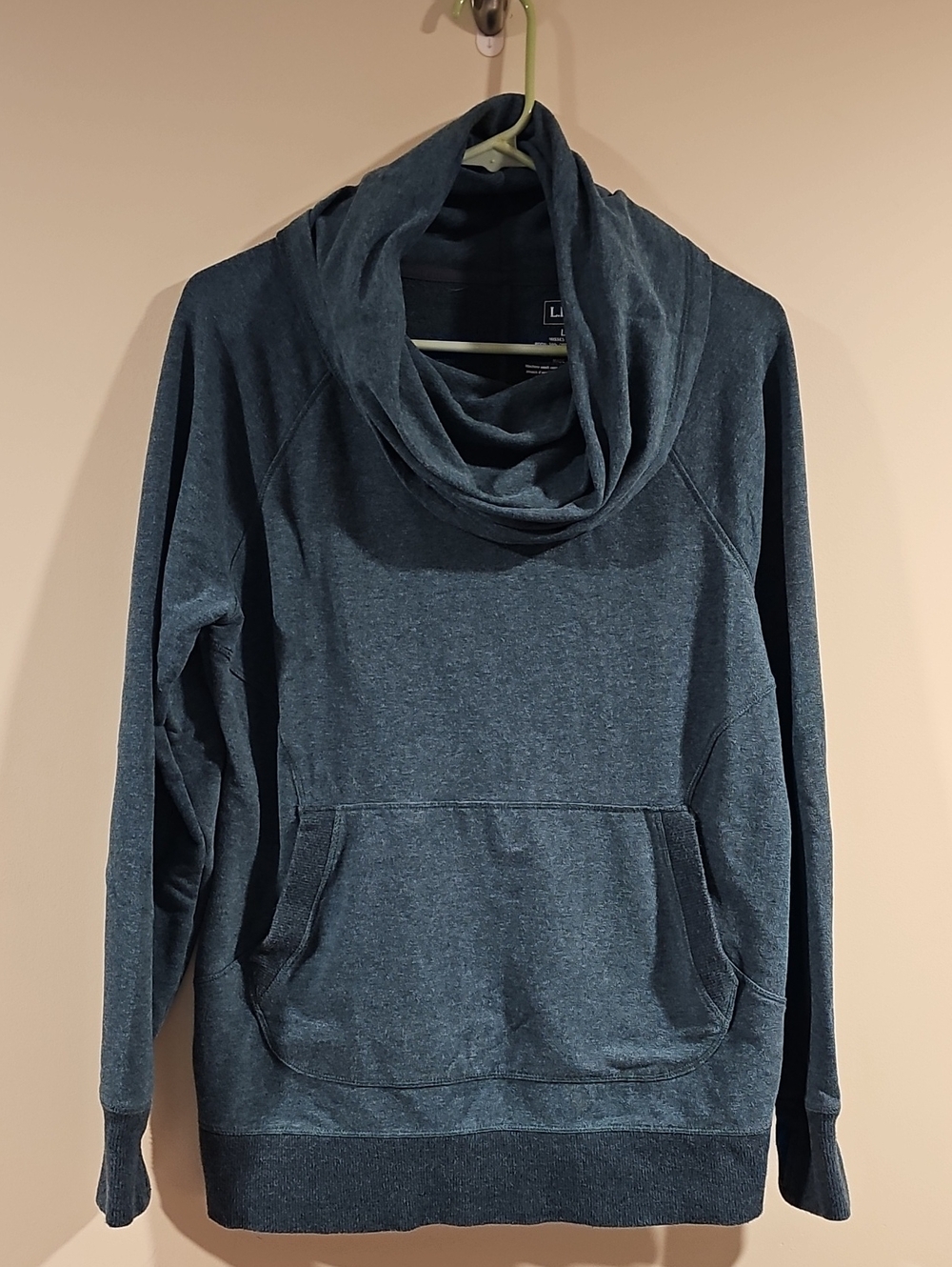 L.L. Bean Women's Slate Blue Cowl Neck Sweatshirt